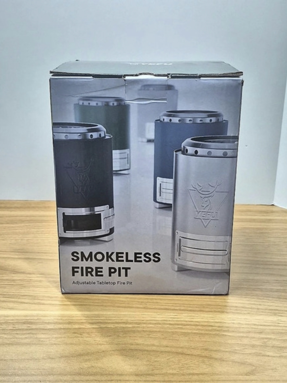 New YEFU Smokeless Tabletop Fire Pit Stainless Steel